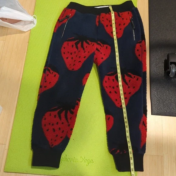 JW Anderson Strawberry Fleece Jogger Pants